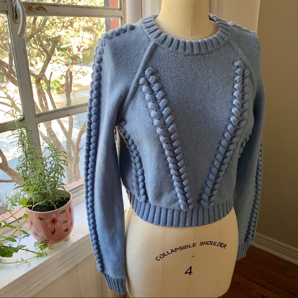 Milly Chunky Blue Sweater